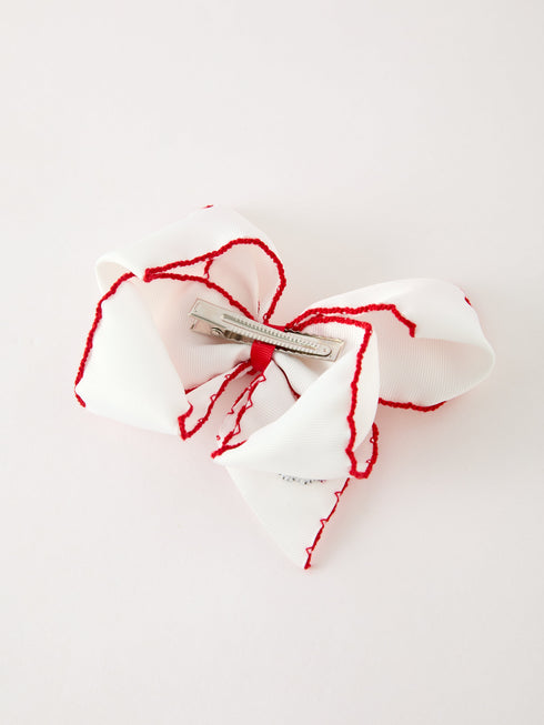 girls-christmas-santa-embroidered-6-25-hair-bow-white-pink-sophias-style-5