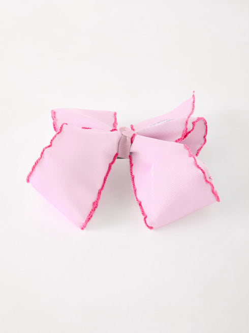 girls-christmas-santa-embroidered-6-25-hair-bow-white-pink-sophias-style-10