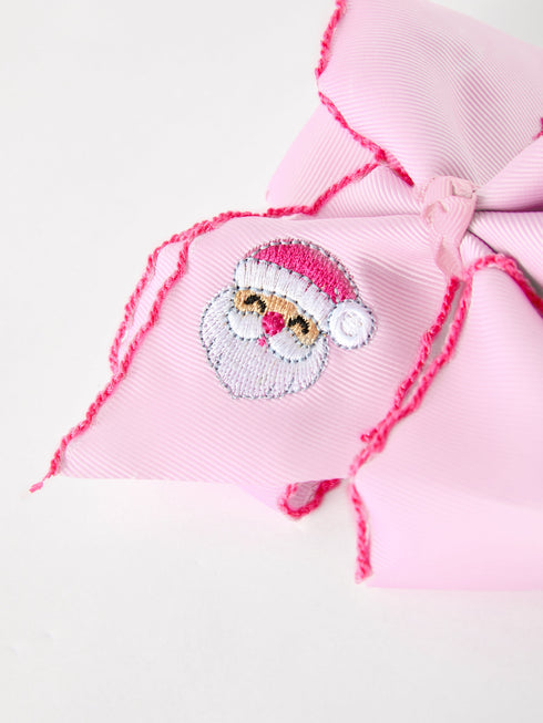 girls-christmas-santa-embroidered-6-25-hair-bow-white-pink-sophias-style-11
