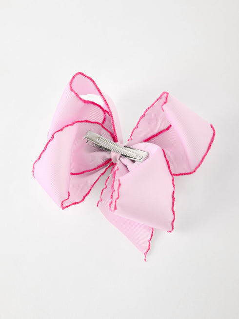 girls-christmas-santa-embroidered-6-25-hair-bow-white-pink-sophias-style-12
