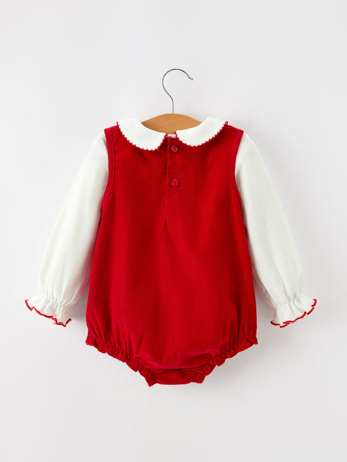 girls-christmas-tree-embroidered-cotton-top-corduroy-romper-setsophias-style-2
