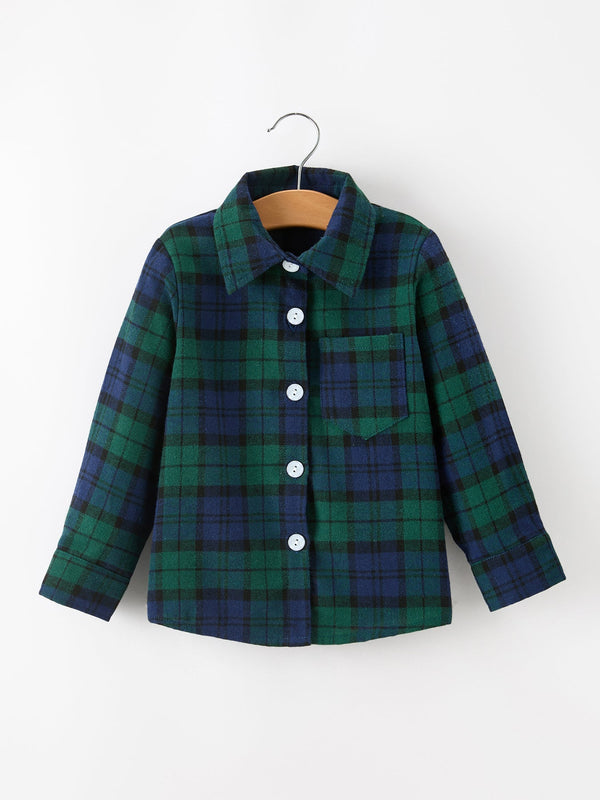 christmas-boys-green-navy-plaid-button-down-shirt-sophias-styleTop-1