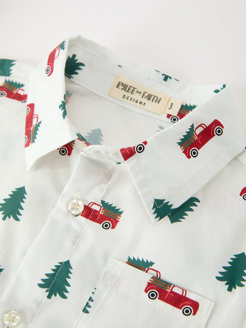christmas-boys-christmas-tree-truck-print-shirt-red-suspender-pants-setsophias-style-7