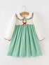 girls-christmas-green-plaid-embroidered-long-sleeve-dress-sophias-styleDress-1