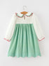 girls-christmas-green-plaid-embroidered-long-sleeve-dress-sophias-style-2