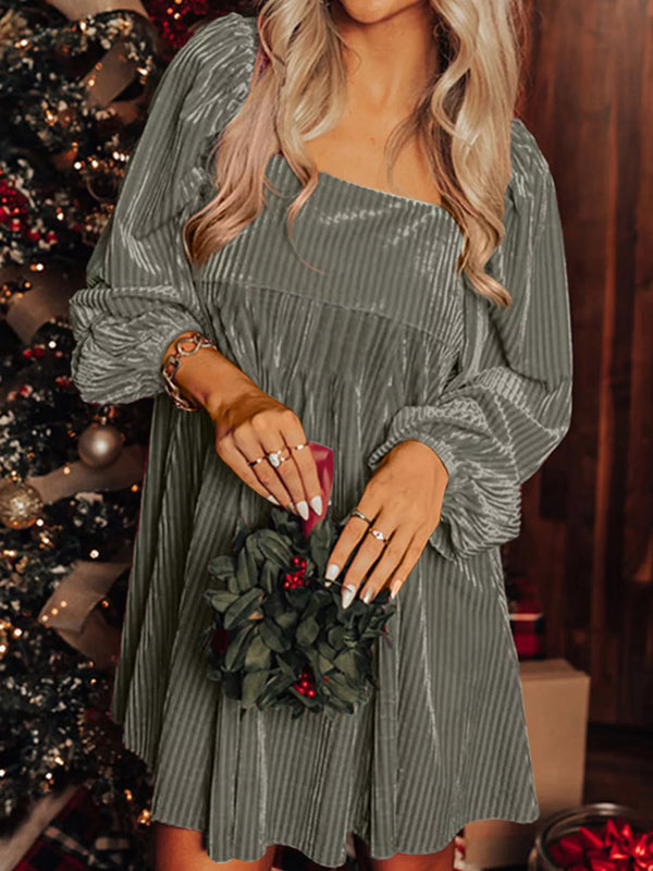 tie-back-square-neck-velvet-babydoll-dress-OhSoStyled-Sophia's-Style-1