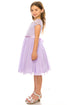 Lace and Chiffon Junior Bridesmaid Party Dress with Stone Belt, Sizes 8-14 - SophiasStyle.com
