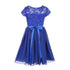Little Girls Multi Color Lace Stone Belt Chiffon Flower Girl Party Dress 2-6 - SophiasStyle.com