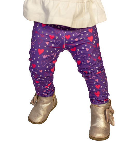 purple-valentines-legging Great Lakes kids - Sophia's StyleLegging-1