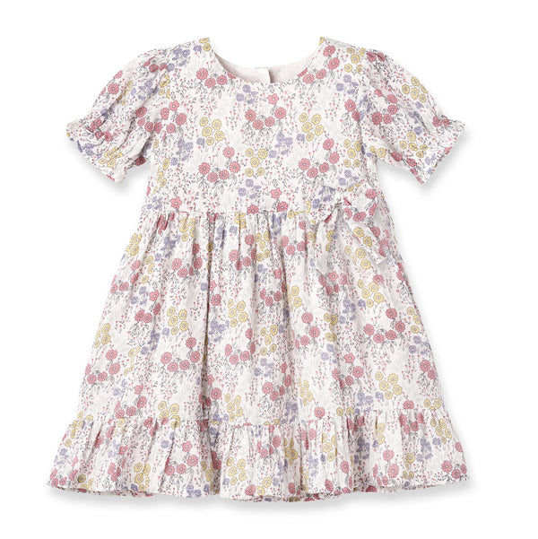 cotton-floral-gauze-dress-with-bow Tesa Babe - Sophia's StyleBaby Girl Clothes-1