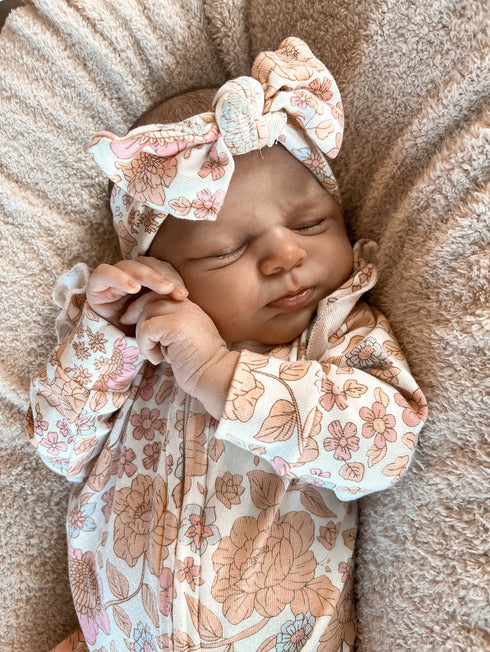 luna-luca-floral-jumpsuit-bow Luna and Luca Newborn Baby Clothes