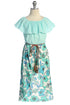 Girls Off-Shoulder Drawstring Floral Jumpsuit Dress 4-14 - SophiasStyle.com