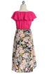 Girls Off-Shoulder Drawstring Floral Jumpsuit Dress 4-14 - SophiasStyle.com