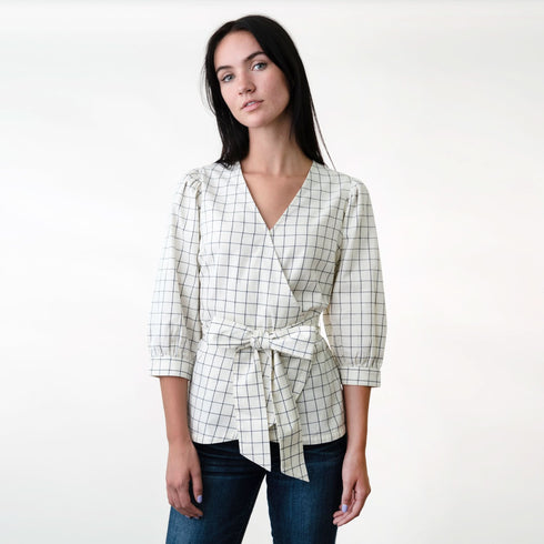 puff-sleeve-organic-wrap-top Sophia's Style-4