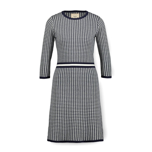 3-4-sleeve-fit-and-flare-sweater-dress Sophia's Style-5