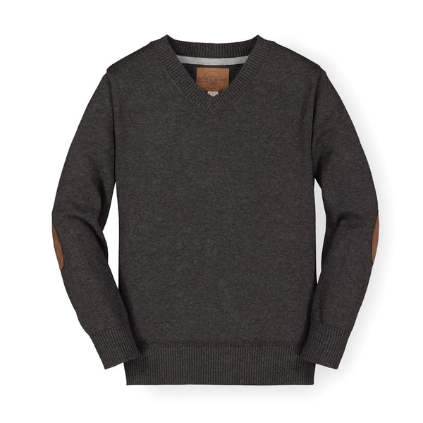 fine-gauge-v-neck-sweater-with-elbow-patches Hope & Henry - Sophia's StyleSweaters-1