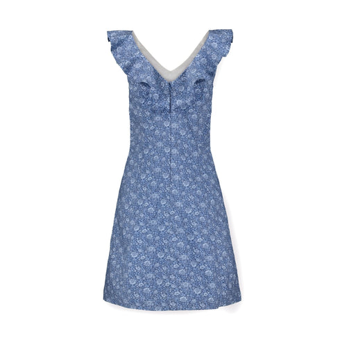 v-neck-ruffle-shift-dress Sophia's Style-6