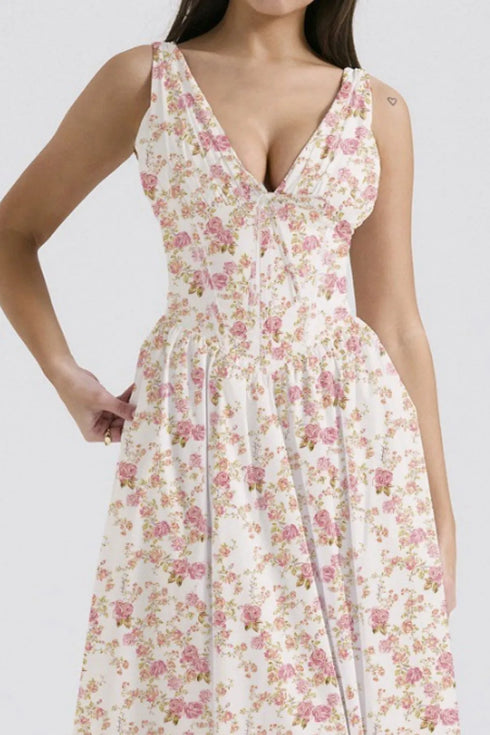 floral-v-neck-sleeveless-midi-dress-with-pockets OhSoStyled at Sophia's Style-7