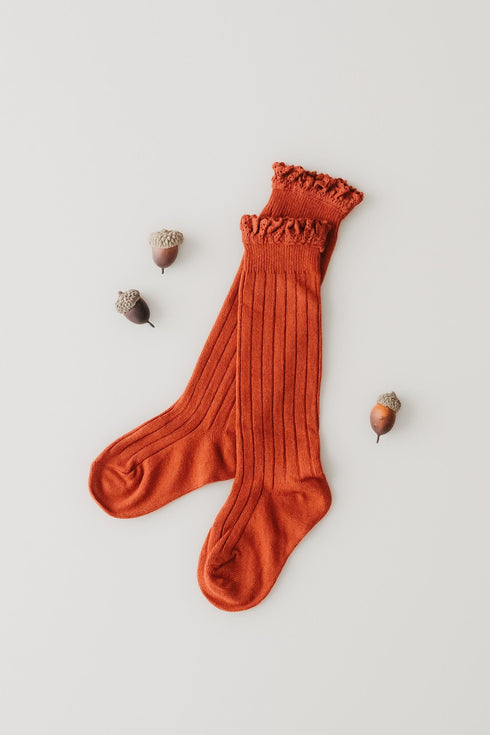 llb-lace-top-knee-high-socks Shoes & Accessories