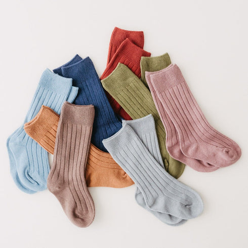 llb-standard-knee-high-socks Little Love Bug - Sophia's Style-Kids Shoes-size-Adobe-