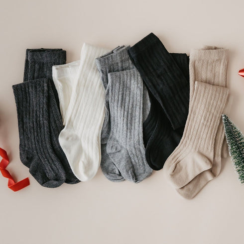 little-love-bug-cable-knit-tights Shoes & Accessories