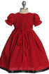 Baby Girls Elegant Dress with Bow Accent 6-24 Months