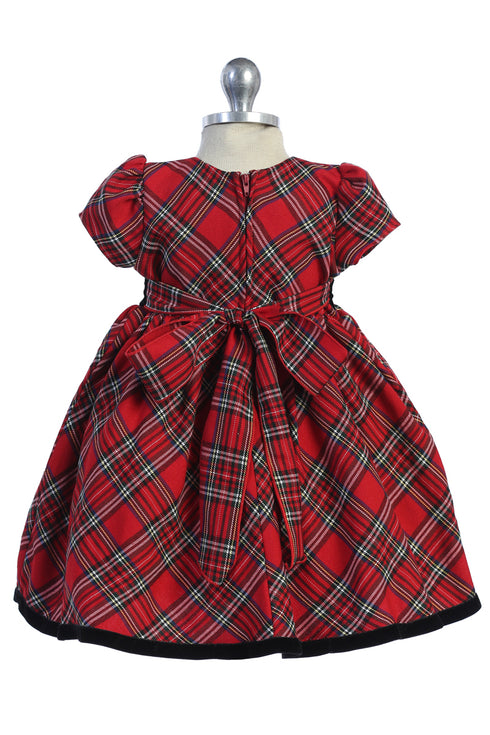 Baby Girls Elegant Dress with Bow Accent 6-24 Months