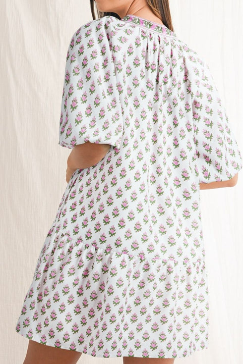 floral-print-puff-sleeve-tie-neck-ruffled-hem-dress OhSoStyled - Sophia's Style-2