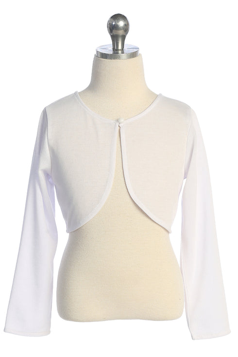Girls Classic Long Sleeve Bolero Shrug 2-16