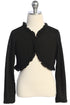 Girls Elegant Ruffle Trim Long Sleeve Bolero Shrug 2-16