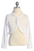 Girls Elegant Ruffle Trim Long Sleeve Bolero Shrug 2-16