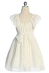 Girls Pebble Georgette Ruffle Sleeve Easter Dress Sizes 2-16