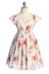 Girls Pebble Georgette Ruffle Sleeve Easter Dress Sizes 2-16