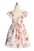 Girls Pebble Georgette Ruffle Sleeve Easter Dress Sizes 2-16