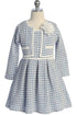 Girls Checkered Dress and Jacket Outfit Set, Sizes 4-14