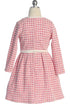 Girls Checkered Dress and Jacket Outfit Set, Sizes 4-14