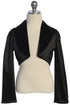 Elegant Girls Satin Stretch Bolero – Classic Black & White 2-14