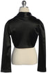 Elegant Girls Satin Stretch Bolero – Classic Black & White 2-14