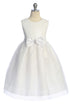 Girls Sequin Party Dress with Elegant Bow 4-14