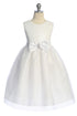 Girls Sequin Party Dress with Elegant Bow 4-14