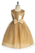 Girls Sequin Party Dress with Elegant Bow 4-14