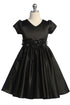 Girls Satin Special Occasion Dress with Removable 3D Floral Belt 2-16