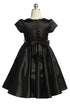 Girls Satin Special Occasion Dress with Removable 3D Floral Belt 2-16
