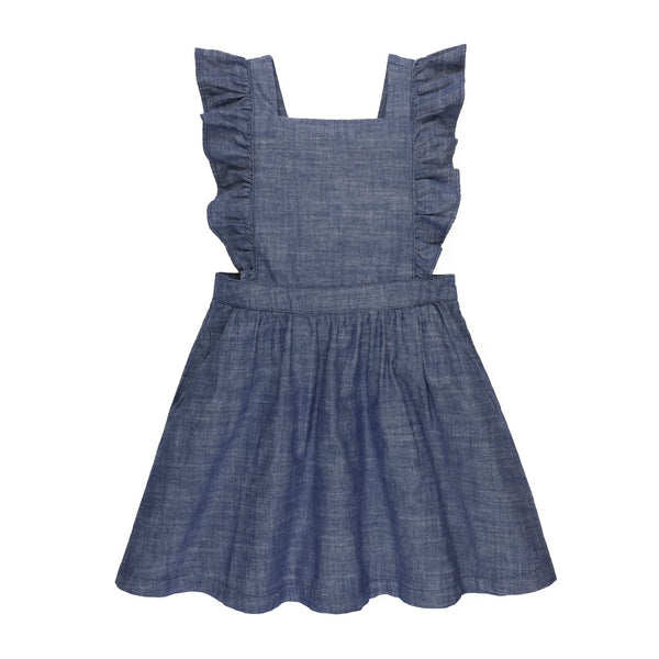 organic-chambray-ruffle-jumper Hope & Henry - Sophia's StyleDresses-1