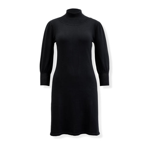 mock-neck-puff-sleeve-sweater-dress Sophia's Style-5