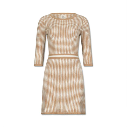 3-4-sleeve-fit-and-flare-sweater-dress-1 Sophia's Style-4