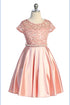Girls Sequin Lace & Satin Pearl Belt Special Occasion Dress 2-16