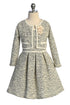 Girls Tweed-Style Dress & Matching Jacket 2-Piece Set 2-14