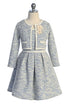 Girls Tweed-Style Dress & Matching Jacket 2-Piece Set 2-14