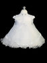Elegant White Lace Christening Gown – Timeless Baptism Dress for Baby Girls 0-24M